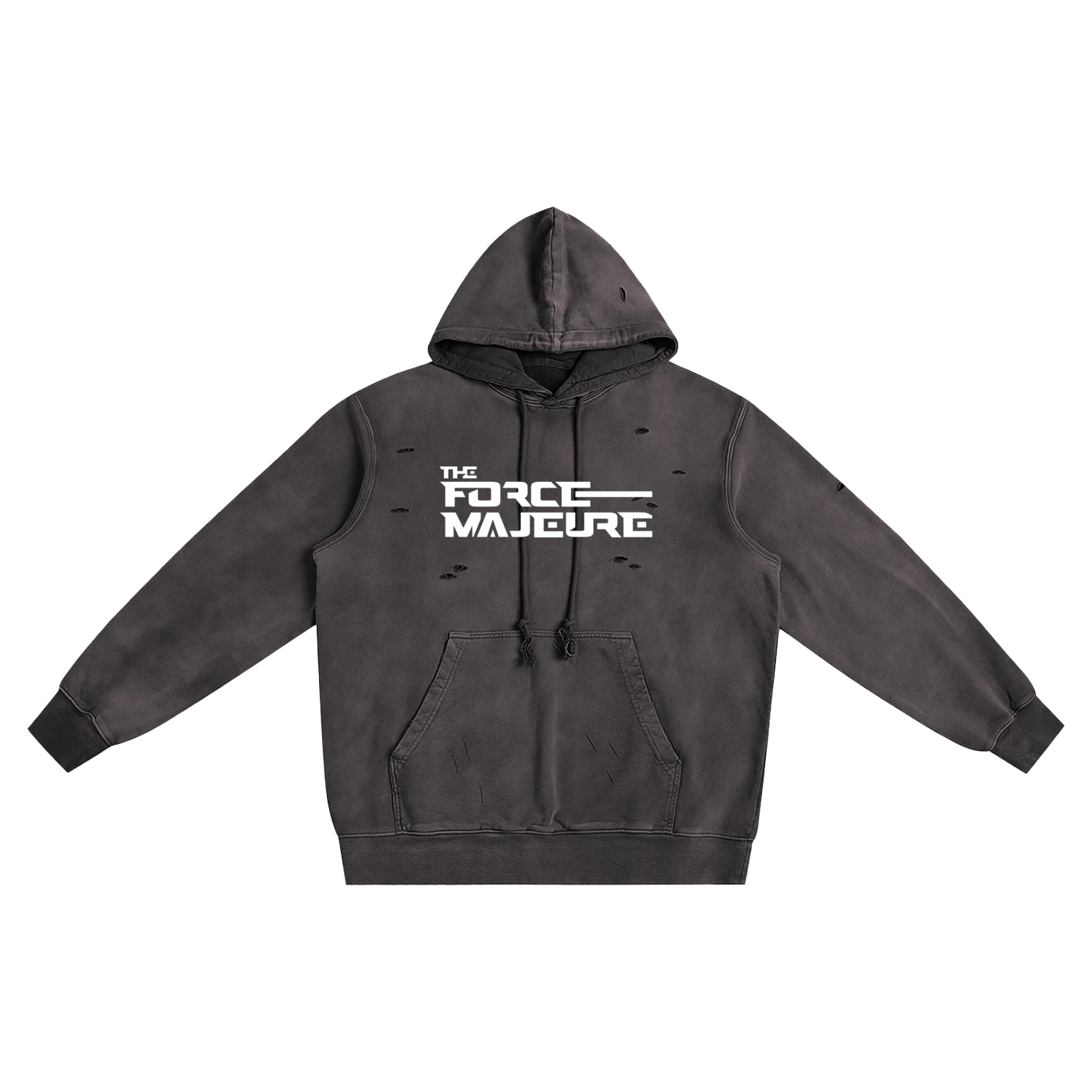 Tell Hell No - Distressed Vintage Wash Hoodie